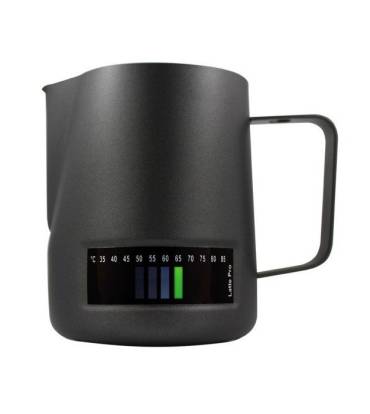 Latte Pro Milk Pitcher with stick on thermometer