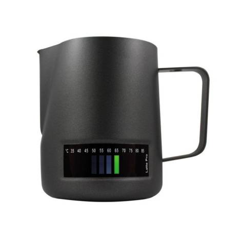 Latte Pro Milk Pitcher with stick on thermometer